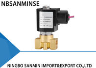 Professional P2 Small Brass Solenoid Valve 3 / 8 " Customized High Reliability