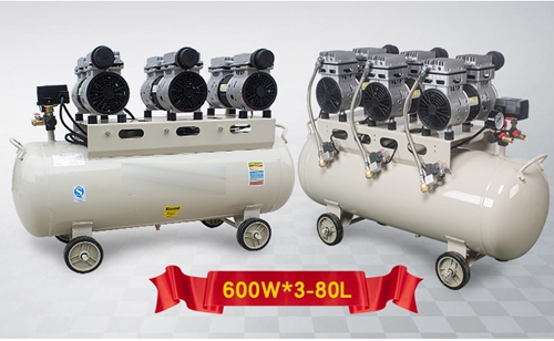 600W - 30L 고품질 소형 공기 압축기 Oilless 고압 무언 디자인 나무 작동 가정 신청 AC220V