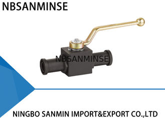 KHB KHM는 SAE 플랜지를 가진 유압 공 벨브 탄소 강철 16mm 20mm 25mm 직경을 잠궜습니다