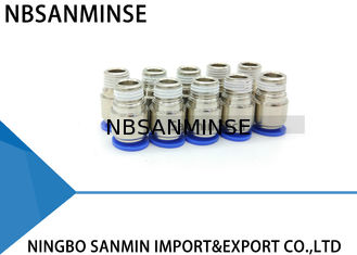 연결 적당한 연결관 Sanmin에 있는 POC 관 플라스틱 압축 공기를 넣은 부속 둥근 남성 똑바른 압축 공기를 넣은 강요