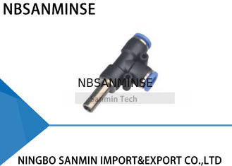 PDJ 1 접촉 공기 빠른 이음쇠 고품질 Sanmin에 있는 압축 공기를 넣은 호스 연결관 분지 뛰기 티 강요