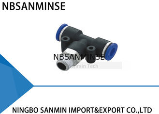 PT 기계 부속품 연결관 Sanmin에 있는 압축 공기를 넣은 강요를 적합한 플라스틱 남성 분지 티