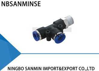 PST 공기 압축기 부속 관제사 Sanmin를 적합한 압축 공기를 넣은 공기 이음쇠 남성 뛰기 티