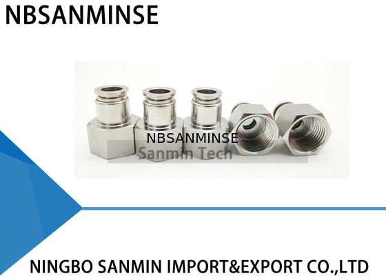 NBSANMINSE SSPCF M5 M6 1/8는 1/4의 3/8의 1/2 SS316L 내부 실 여성 똑바른 분해합니다