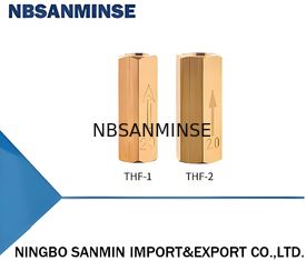 고압 THF 오일 반환 체크 밸브 오리피스 0.8-3.0mm 및 최대 압력 15 바