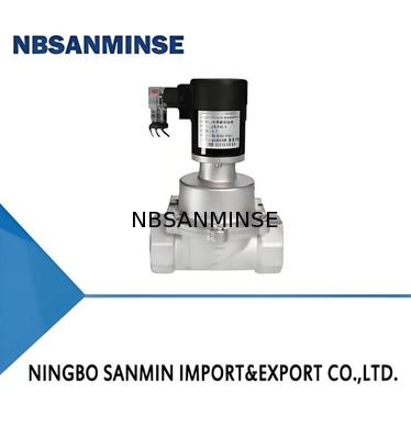 DC12V-AC380V 전압 및 5-50°C 작동 온도 304 스테인리스강 화학 솔레노이드 밸브