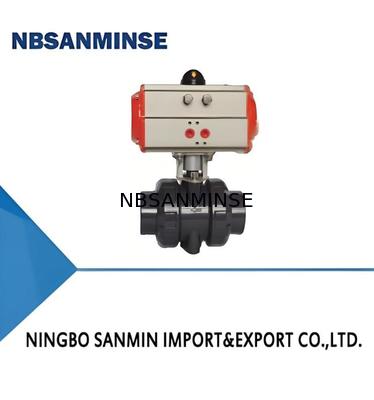 중압 1.2MPa 및 저압 0.035MPa~0.35MPa 적용 분야를 위한 UPVC/CPVC/PPH 전기 및 공압 볼 밸브