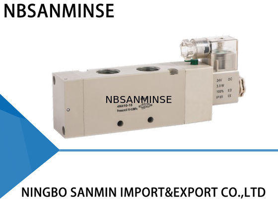 /두 배 코일 솔레노이드 벨브, 압축 공기를 넣은 공기판 4N400 4V400 시리즈 골라내십시오