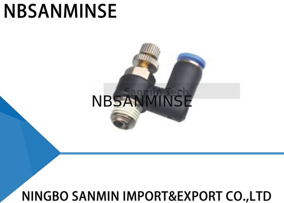 SS 수나사 압축 공기를 넣은 대기 속도 기관 순서 조절 벨브 이음쇠 회전대 연결관 Sanmin