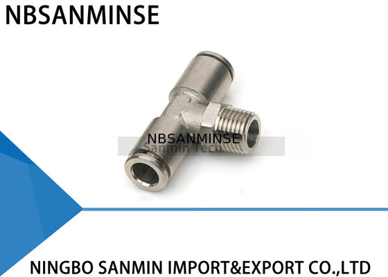 MPT는 전부 압축 공기를 넣은 공기 이음쇠 남성 분지 티 공기 압축 공기를 넣은 금관 악기 이음쇠를 금속을 붙입니다