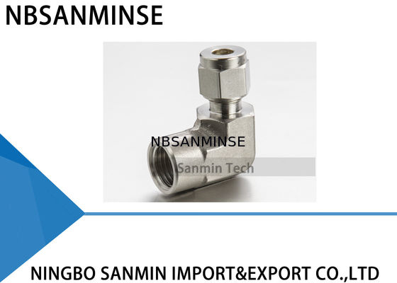 FE 여성 팔꿈치 압축 공기를 넣은 공기 이음쇠 스테인리스 316L 관 기준