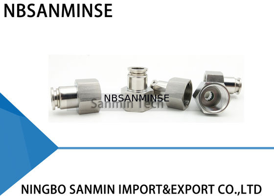 NBSANMINSE SSPCF M5 M6 1/8는 1/4의 3/8의 1/2 SS316L 내부 실 여성 똑바른 분해합니다