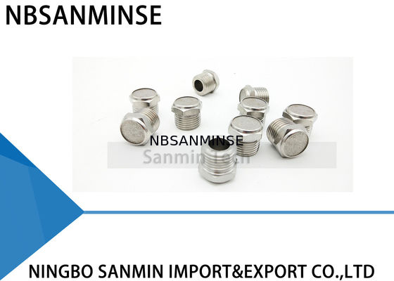 1/8가지의 1/4가지의 3/8가지의 1/2 스테인리스 소음기 BSL-SSM 유형 머플러 압축 공기를 넣은 부속