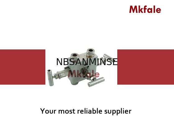 3개의 벨브 다기관 2는 압력 계기 고압 벨브 SS316를 위한 벨브 그리고 1개의 똑같게 하는 벨브를 막습니다