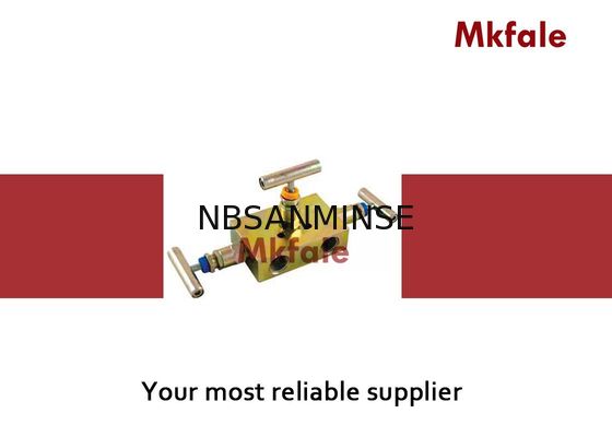 3개의 벨브 다기관 2는 압력 계기 고압 벨브 SS316를 위한 벨브 그리고 1개의 똑같게 하는 벨브를 막습니다