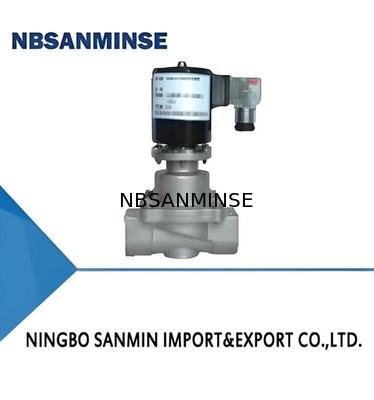 DC12V-AC380V 전압 및 5-50°C 작동 온도 304 스테인리스강 화학 솔레노이드 밸브