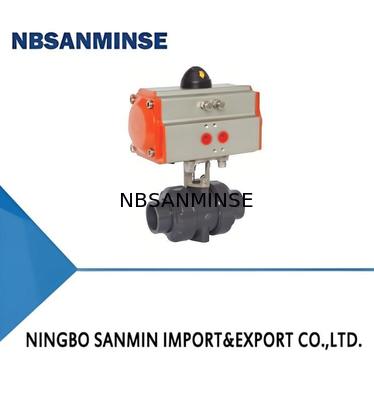 중압 1.2MPa 및 저압 0.035MPa~0.35MPa 적용 분야를 위한 UPVC/CPVC/PPH 전기 및 공압 볼 밸브