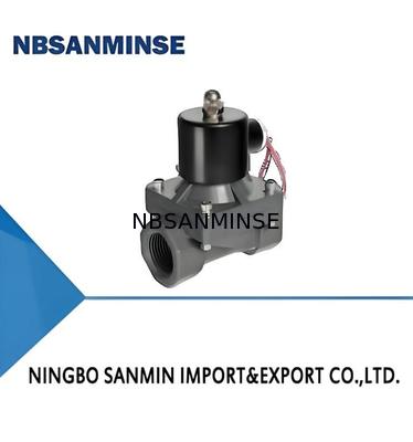 0~1.0MPa 작동 압력의 PVC 워터 솔레노이드 밸브, 1.2MPa 압축 강도, -5~50℃ 작동 온도