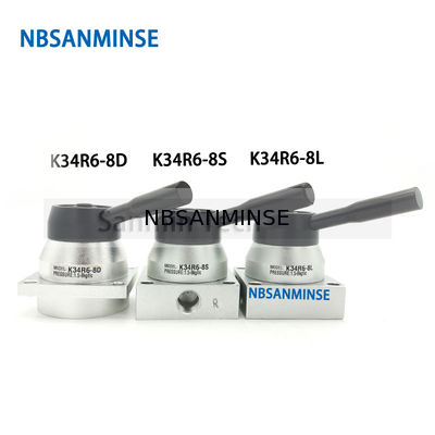 NBSANMINSE K34R6 G1/4” 손 엇바꾸기 벨브 그림 벨브 기계적인 압축 공기를 넣은 수동 벨브 G 1/4 실