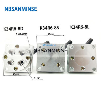 NBSANMINSE K34R6 G1/4” 손 엇바꾸기 벨브 그림 벨브 기계적인 압축 공기를 넣은 수동 벨브 G 1/4 실