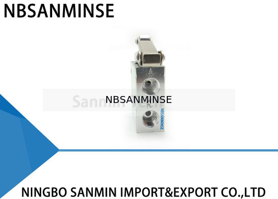 JM 시리즈 1/4 기계적인 벨브 3방향 압축 공기를 넣은 정지 유형 기계적인 벨브 차단 밸브 기관 벨브 2 위치