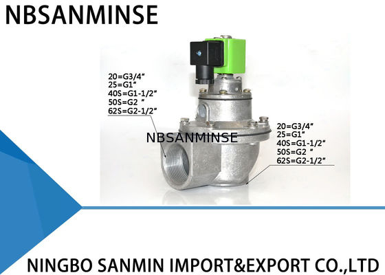 QD-Z 3/4 1 1-1/2 2 인치 펄스 제트 밸브 집진기 이중 밀봉 다이어프램 밸브 SBFEC 유형