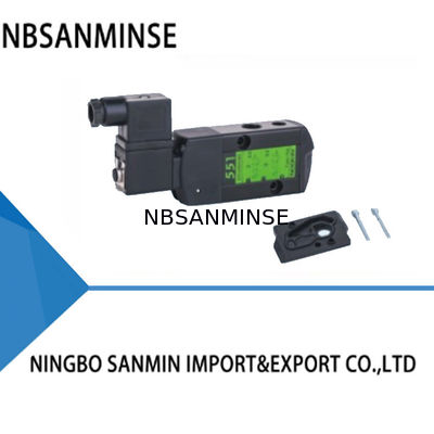 IP65 방수 NAMUR 싱글 코일 솔레노이드 밸브 0.2 - 1.0Mpa 60°C NBR PUR 봉쇄 NBSANMINSE