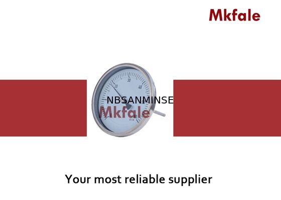 액체 압력 계기 스테인리스 두금속 코일 온도계 계기 유리창